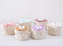 Корзиночка с салфетками микрофибра  25*25 - 5 штук